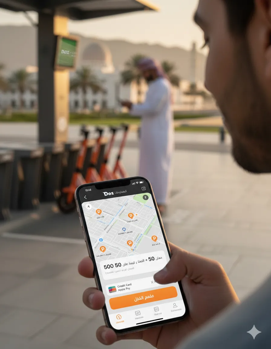 تجربة المستخدم في تطبيق DOZ: سهولة ومرونة