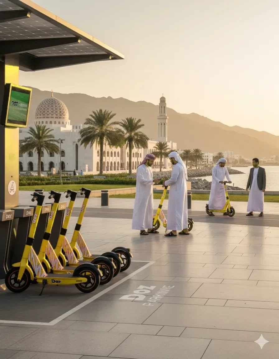 مميزات استئجار السكوتر الكهربائي مع DOZ